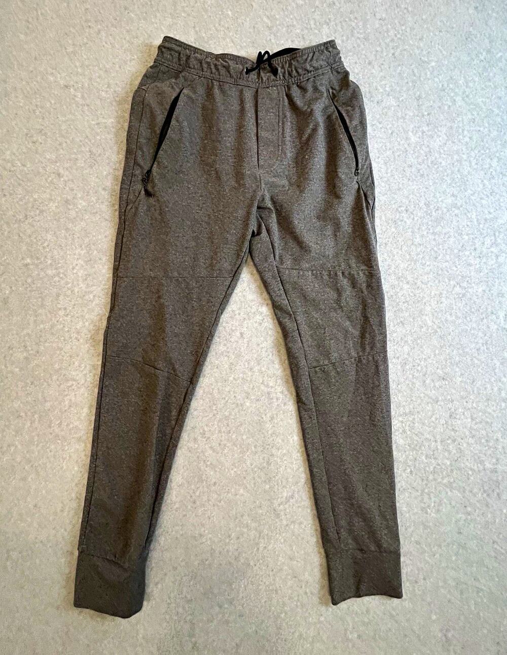 American Eagle Womens Gray Jogger Pants XS Polyester Drawstring Zip Pockets